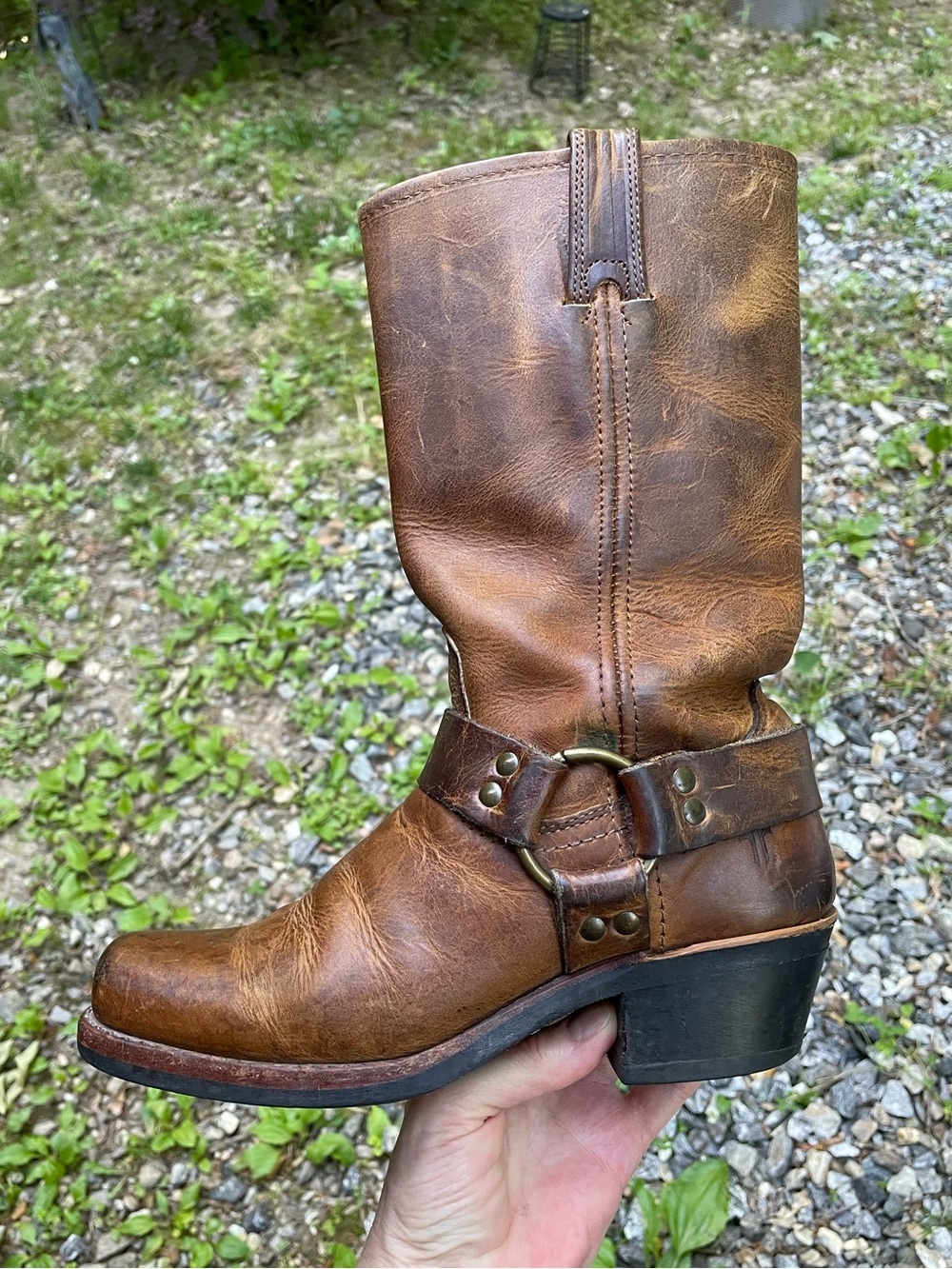 Frye 12R Vintage Harness Boots Size 7.5 - Picture 3 of 15